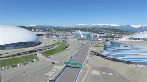 Sochi Russia Construction Of Bolshoy Ice Dome In Sochi Russia For