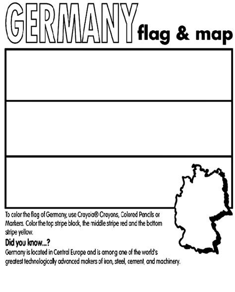 Germany On Flag Coloring Pages Germany Flag Germany For