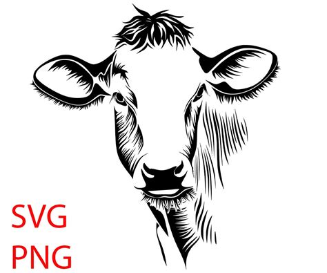 1 File Svg Png Cow Svg Png Instant Download Etsy