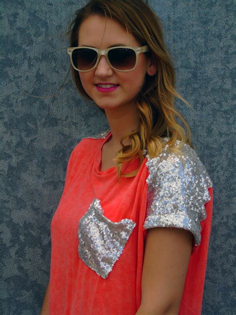 Coral And Sequins For The Love Of Glitter