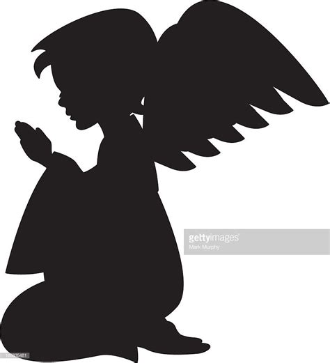 Praying Angel Silhouette Patterns