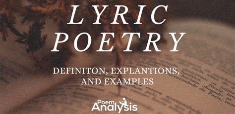 Lyric Poem Examples