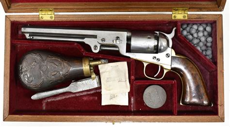 Lot Colt Model 1851 Navy 36 Cal Percussion Revolver
