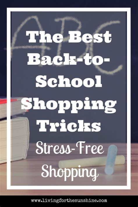 Back To School Shopping Tips Hacks And Sanity Savers Living For The