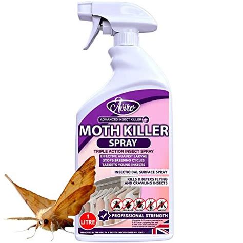 Aviro Moth Killer Spray Litre Fast Acting Moth Repellent Killer