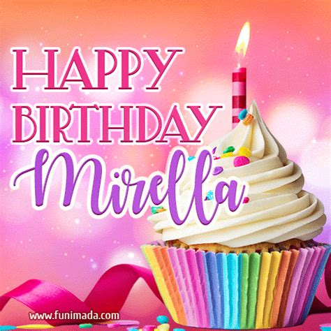Happy Birthday Mirella Lovely Animated  — Download On