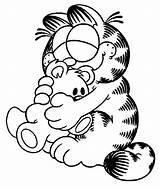 Garfield Nermal sketch template