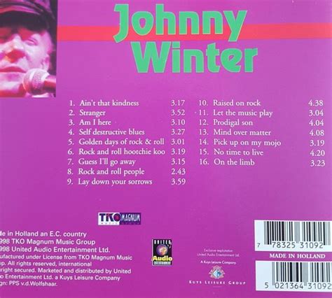 Johnny Winter Members Edition Cd Johnny Winter Cd Album
