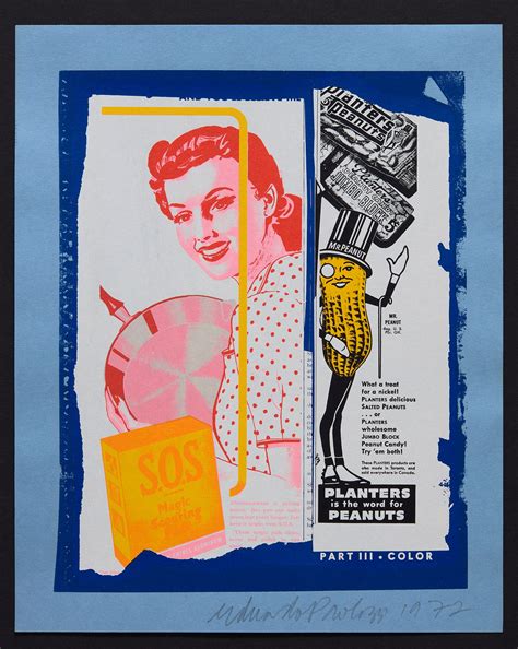 Eduardo Paolozzi What A Treat For A Nickle Signed Print From Bunk