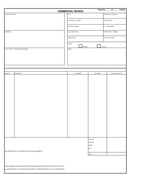 Commercial Invoice How To Create A Commercial Invoice Download This Commercial Invoice Temp