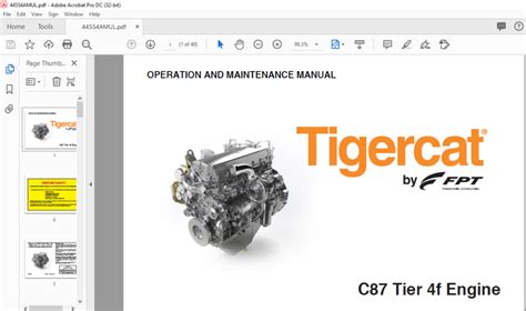 Tigercat C Tier F Engine Operation Maintenance Manual Pdf