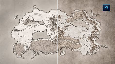How To Add Paper Textures To Maps Photoshop Tutorial Fantasy Map