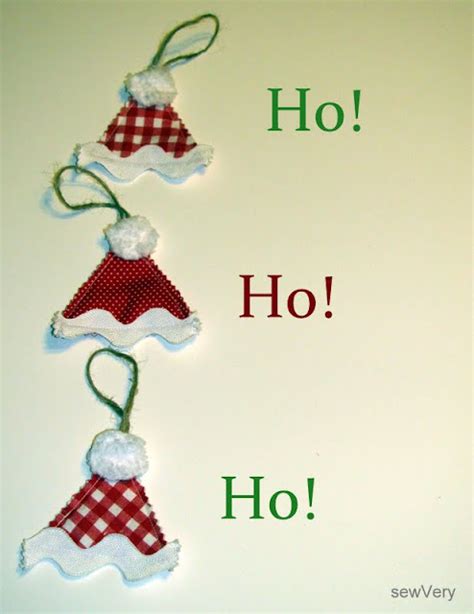 Sewvery A Sewvery Simple Santa Hat Ornament Tutorial