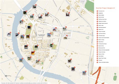 Bangkok Attractions Map Free Pdf Tourist City Tours Map Bangkok 2023