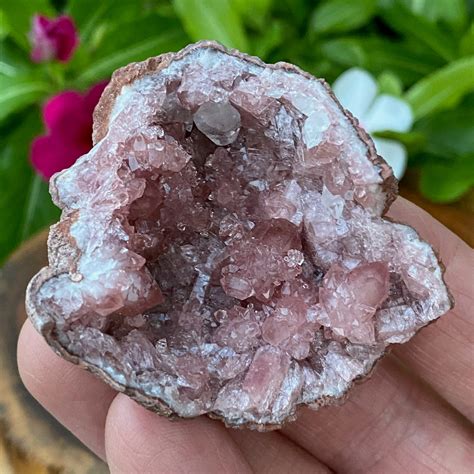 Superb Gemmy Pink Amethyst Crystals Geode Crystalrockology