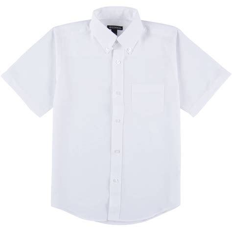 George Boys School Uniforms Long Sleeve Button Up Oxford Shirt School