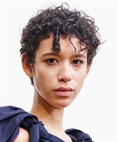 A cropped cut at the curly top and short hair at the side and back, this haircut is uber cool and low maintenance. 22 Glamorous Curly Hairstyles and Haircuts for Women ...