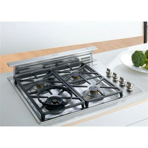 The ge profile 30 inch electric cooktop downdraft pp9830djbb is one of the best electric cooktops with downdraft ventilation that gets you rid of installing you can also purchase an overhead hood so that the air inside the kitchen remains fresh. Miele 30″ Telescopic Downdraft Ventilation Hood with 1,000 ...