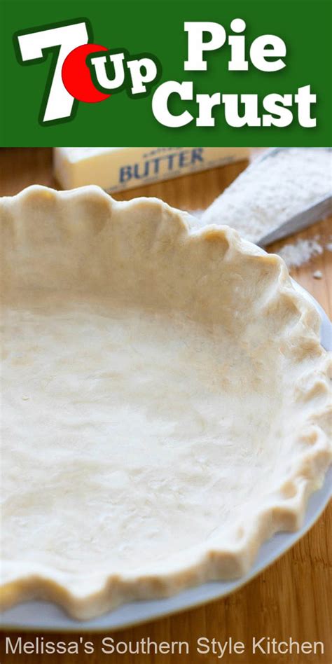 This ultimate comfort food just got even eaiser to make at home, thanks to store bought pie crust. 7 Up Pie Crust Recipe - melissassouthernstylekitchen.com