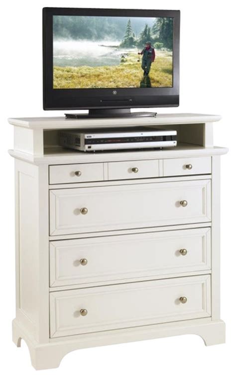 This media chest is stylish enough to host your tv in the master suite, guest bedroom, or living room. Home Styles Naples TV Media Chest White Finish - Farmhouse ...