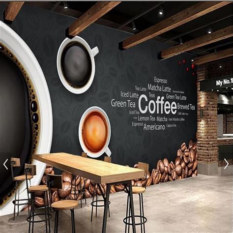 Browse our selection of coffee shop wallpaper and find the perfect design for you—created by our community of independent artists. Custom European Leisure Coffee Shop Themed Restaurant Bar ...