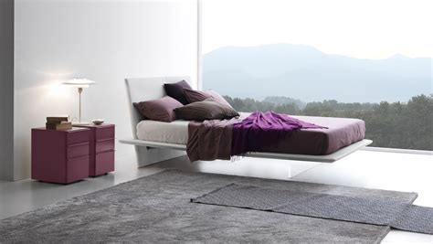 Presotto Plana Floating Bed Modern Red Bed Frames Robinsons Beds
