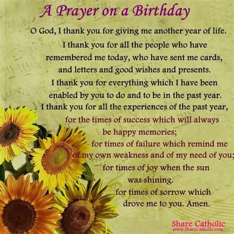 O God I Thank You For Giving Me Another Year Of Life I Thank You For