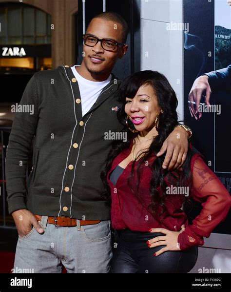 Rapper Ti And Wife Tameka Tiny Cottle Attend The Premiere Of The Motion Picture Crime Drama