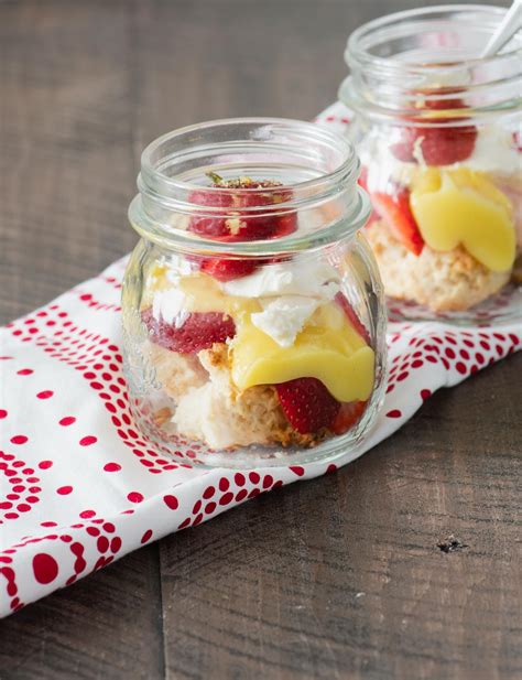 Mason Jar Strawberry Shortcake Recipe Lemon Curd Scrumptious