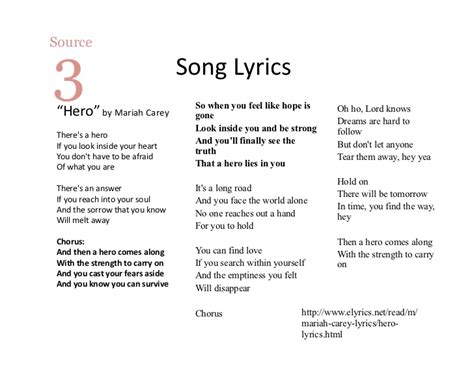 There's a hero if you look inside your heart you. Hero Song Lyrics Mariah Carey - Lyrics Center