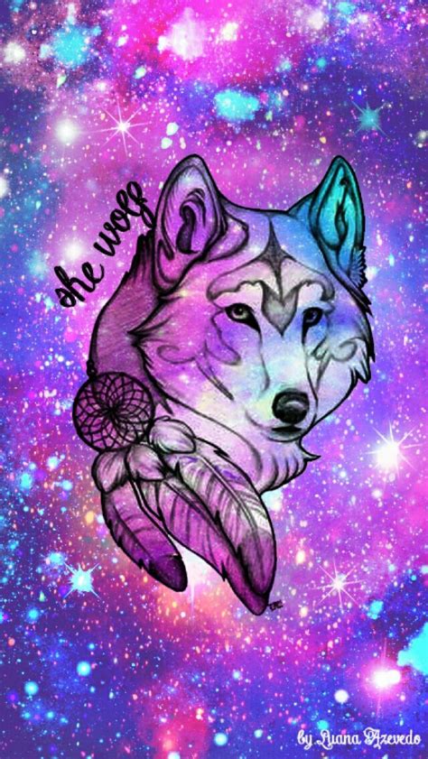 Come check out this great compilation of wolf wallpapers and it's very simple and easy to download now check it out for your phone. Wolf drawing with galaxy background | Wolf wallpaper, Galaxy wolf, Pretty drawings