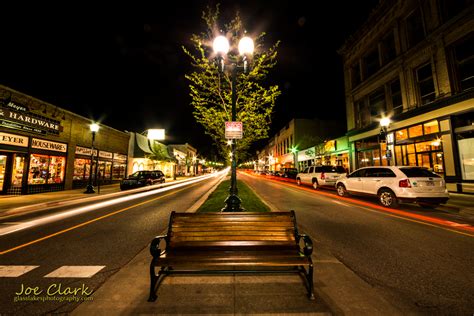 Night Shift In Downtown Petoskey Glass Lakes Photography