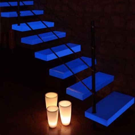 Glow In The Dark Steps Glass Staircase Glass Stairs Stairs