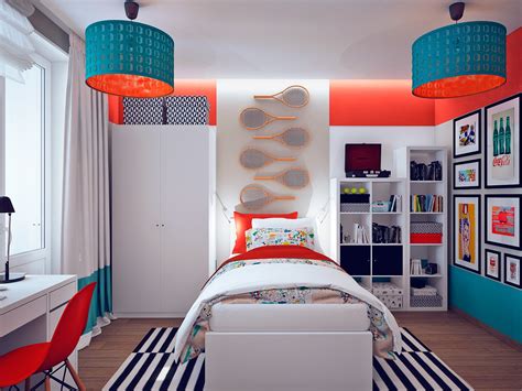 Sporty Pop Art Kids Bedroom Interior Design Ideas