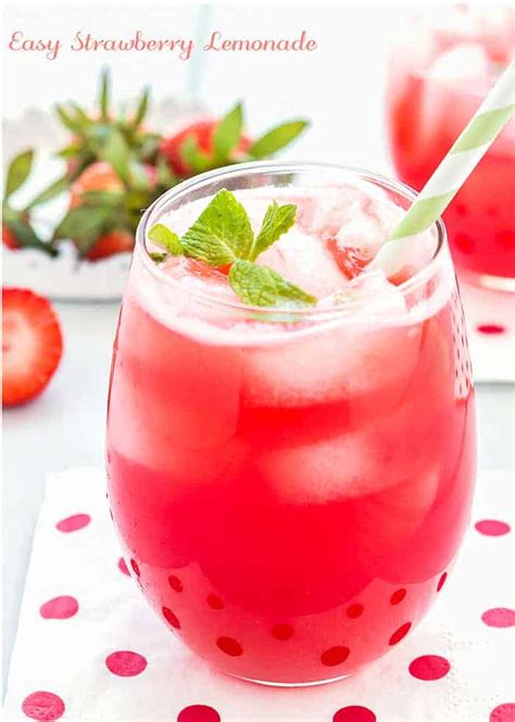 Easy Strawberry Lemonade Mommys Home Cooking