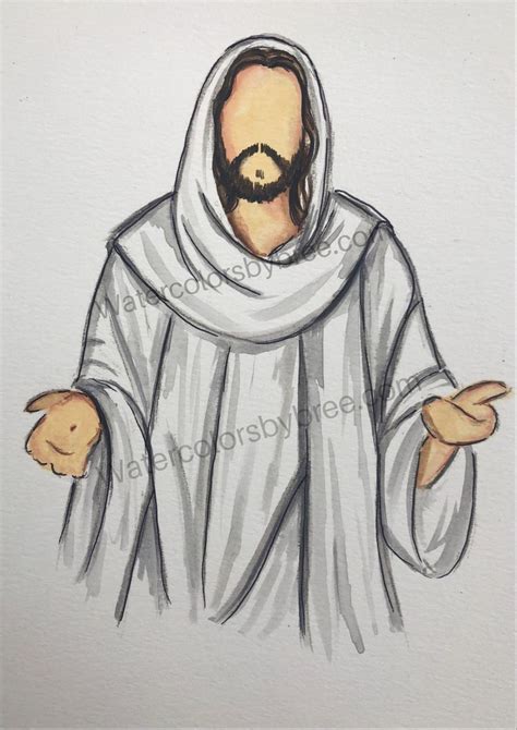 Portraits Of Christ Watercolorsbybree Jesus Art Drawing Jesus