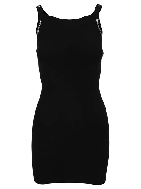 T By Alexander Wang Logo Trim Bodycon Dress Coshio Online Shop