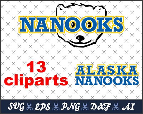 University Of Alaska Nanooks Svg Files Sport Team Logos College