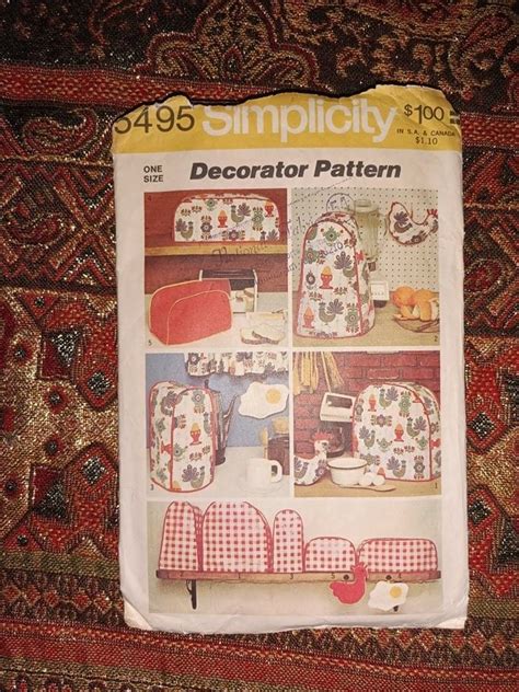 Simplicity 5495 Decorator Pattern Mixer Cover Blender Cover Etsy
