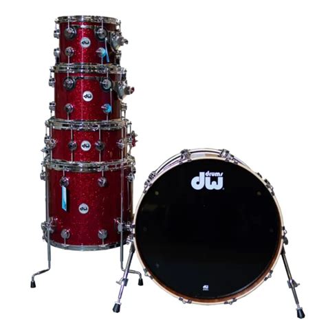 DRUM WORKSHOP COLLECTORS Series Piece Shell Kit Ruby Glass PicClick