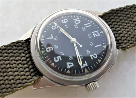 Benrus Military Watch Assigned To Us Troops From Vietnam Mil W