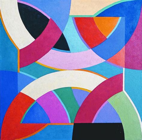 Minimalist Geometric Abstract V2 Painting By Stephen Conroy Saatchi Art