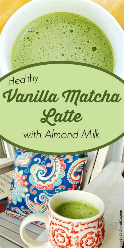 Healthy Vanilla Matcha Latte with Almond Milk | Sprint 2 ...
