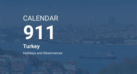 Year 911 Calendar Turkey