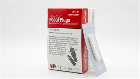 Hemcon Nasal Plug Mdoc Tricol Biomedical