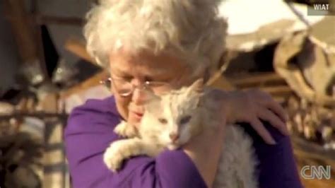 Tornado Survivor Reunited With Cat During Tv Interview