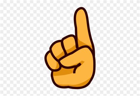 Hand Emoji Clipart Sticker Finger Pointing Up Emoji Free