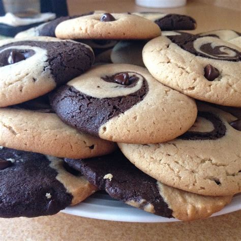 Peanut Butter And Chocolate Swirl Cookies One Of My Favourites ️