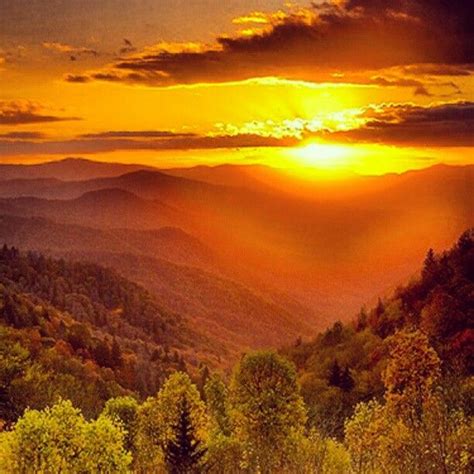 My Most Favorite Sunset In The Smoky Mountains Smokey Mountains
