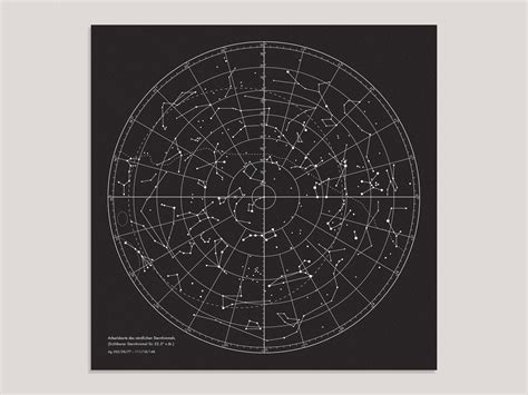 Letterpress Star Charts Present And Correct